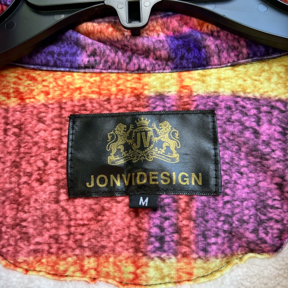 JonviDesign Vintage MultiColor Plaid Button/Snap Jacket - Picture 2 of 13